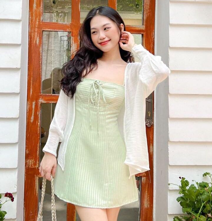 Đầm HAVA - Đầm 2 dây đan ngực