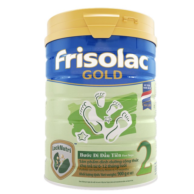 Sữa bột Frisolac Gold 2 850g cho trẻ từ 6-12 tháng
