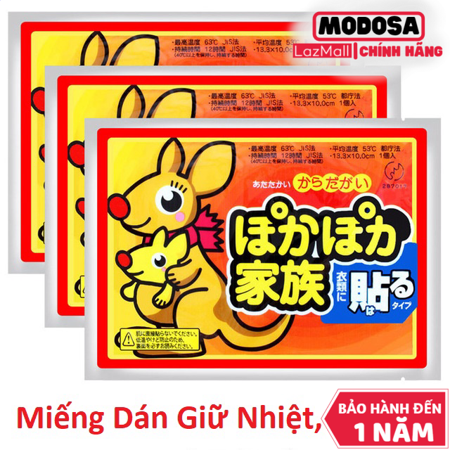 Combo 5 miếng dán giữ nhiệt modosa giữ ấm cơ thể con chuột túi