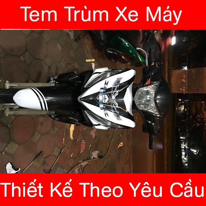 Tem Trùm Wave RSX Đen Trắng