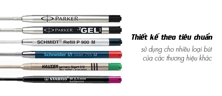 Hộp 10 ruột bút bi STABILO Ballpoint Refill COM4BR (COM4BR/10)