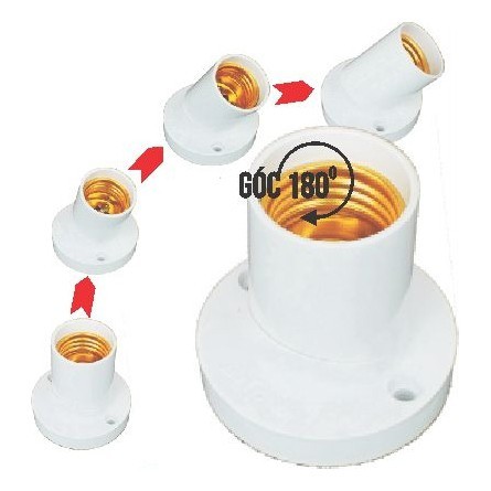 Đuôi Đèn Ngồi Xoay Đa Năng E27