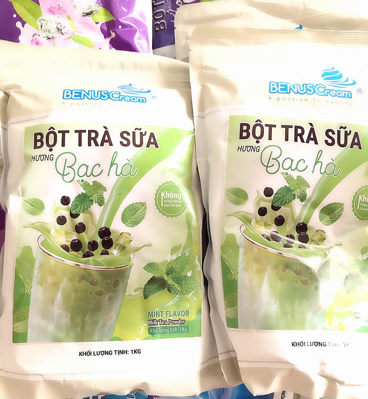 Bột Trà Sữa Hương Bạc Hà BENUS Cao Cấp