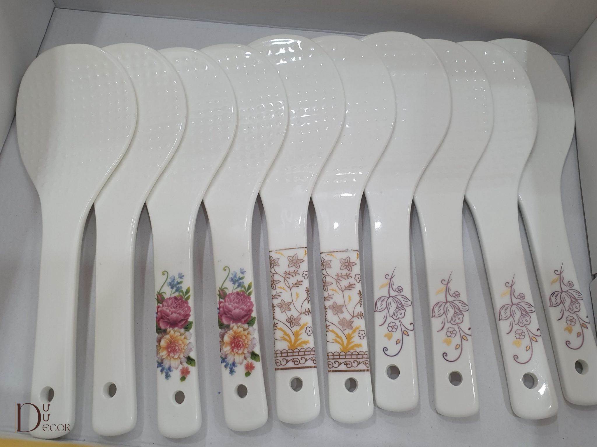 Muôi xới cơm/Thìa xới cơm bằng sứ chống dính Dư Dư