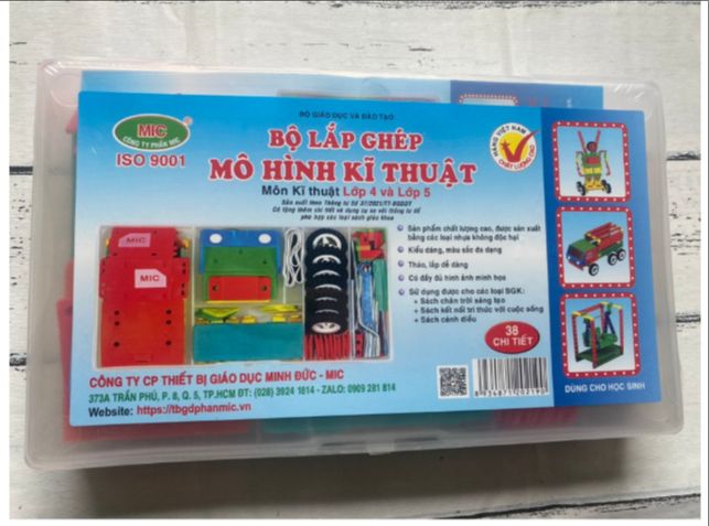 Bộ Lắp Ghép Mô Hình Kỹ Thuật Lớp 4 và lớp 5 xài chung được bộ giáo dục cải cách lại năm 2023.