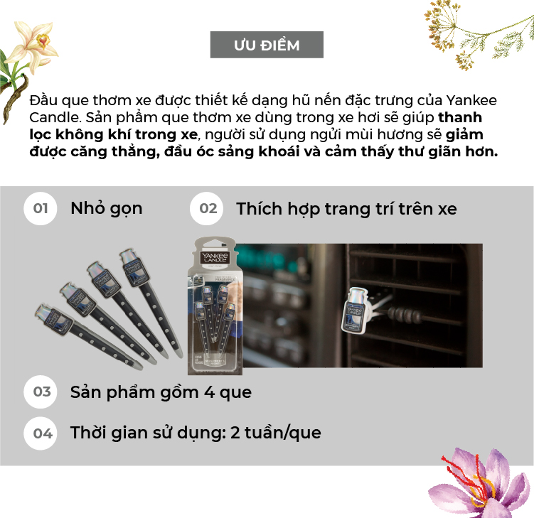 Que Thơm Xe Yankee Candle - Midsummer's Night