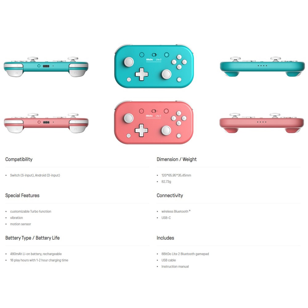 Tay 8Bitdo Lite 2 Bluetooth 80KA