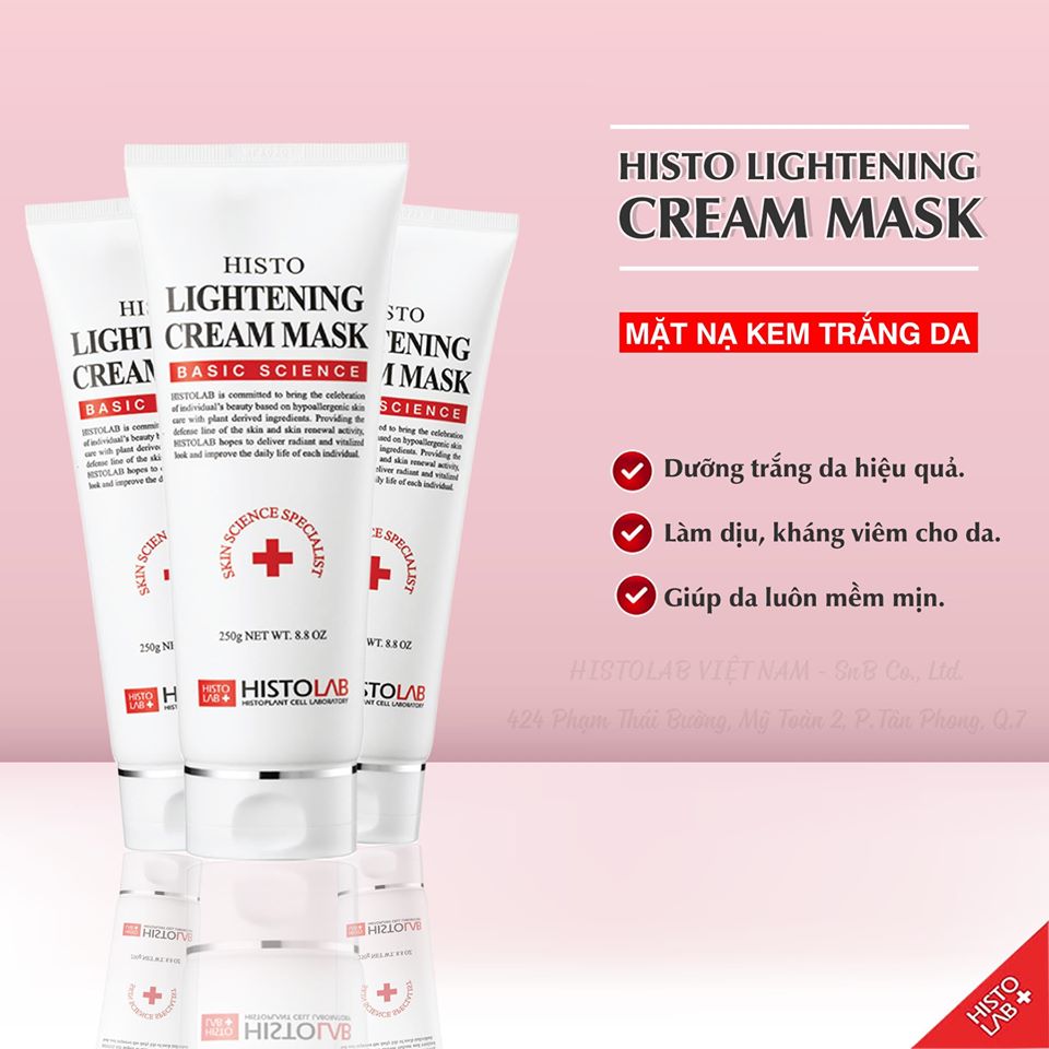 Mặt nạ ủ trắng Histolab Lightening Cream Mask 250ml