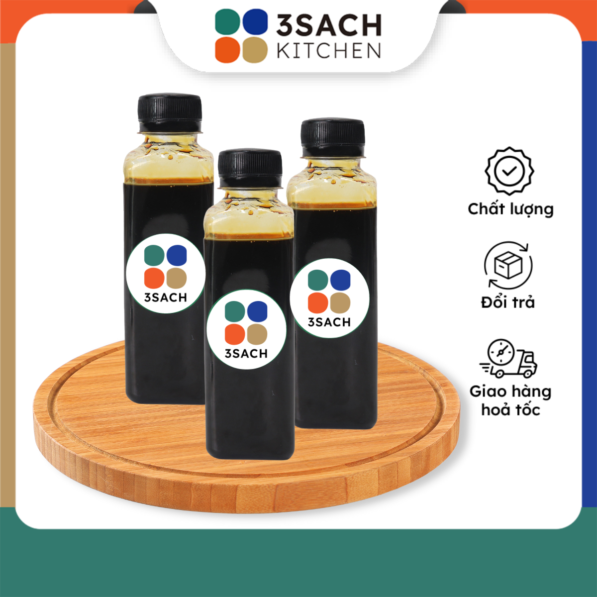 Sốt kho 3Sach Kitchen - chai 300ml