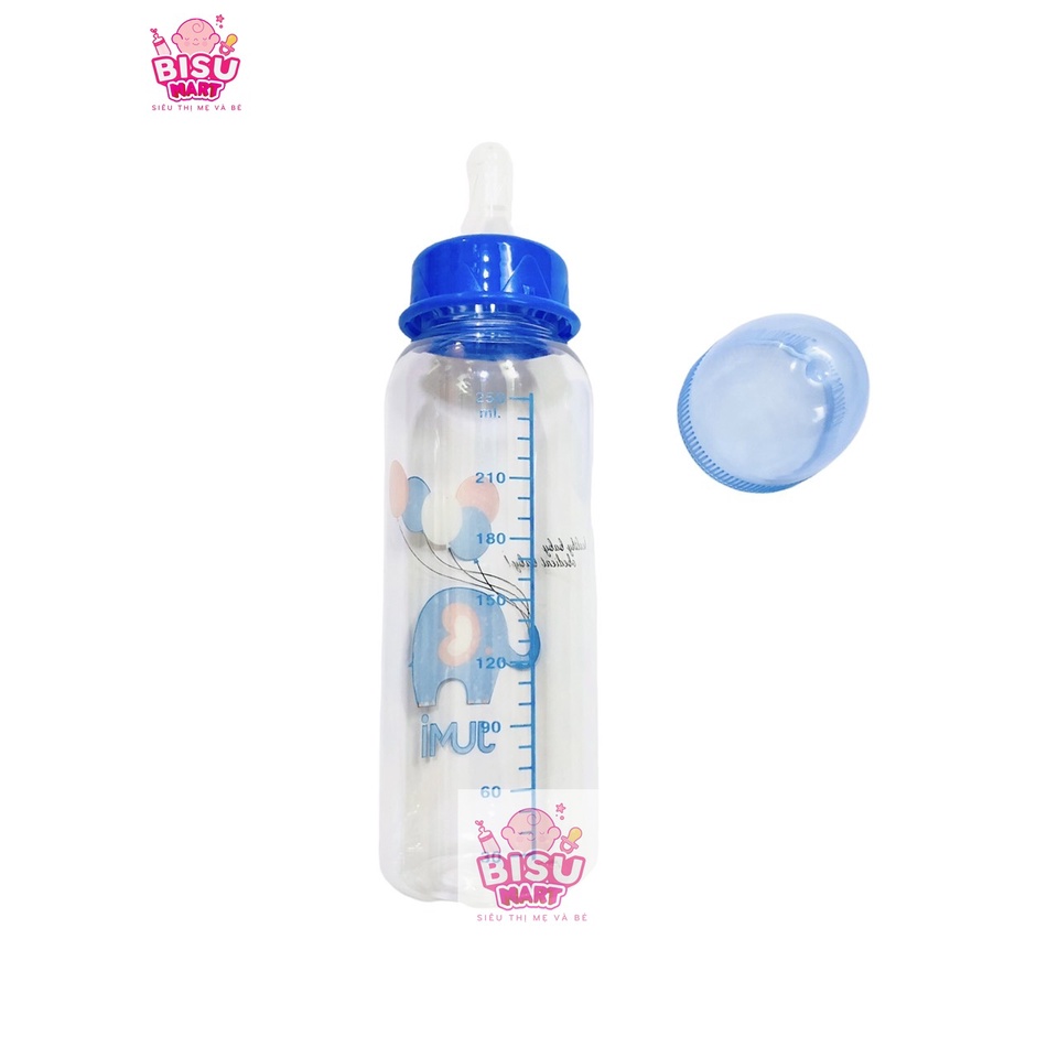 Bình sữa cổ hẹp YUMI 120ml - 240ml (trơn)
