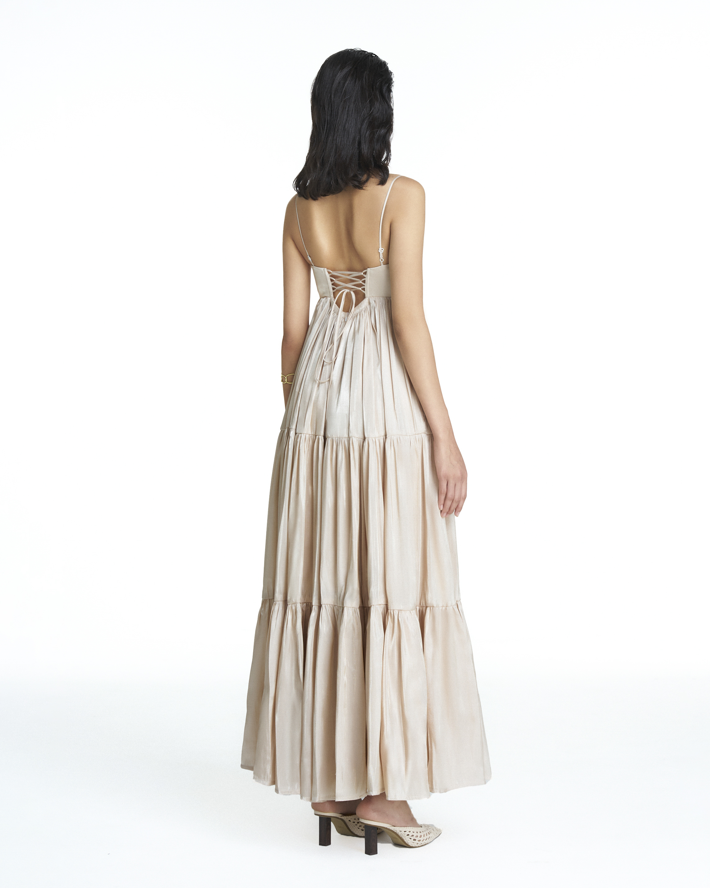 SEASON STUDIOS| Đầm smock hai dây maxi Shellie dress