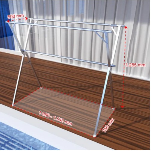 Sào Phơi Đồ Inox xếp gọn HiChiWa
