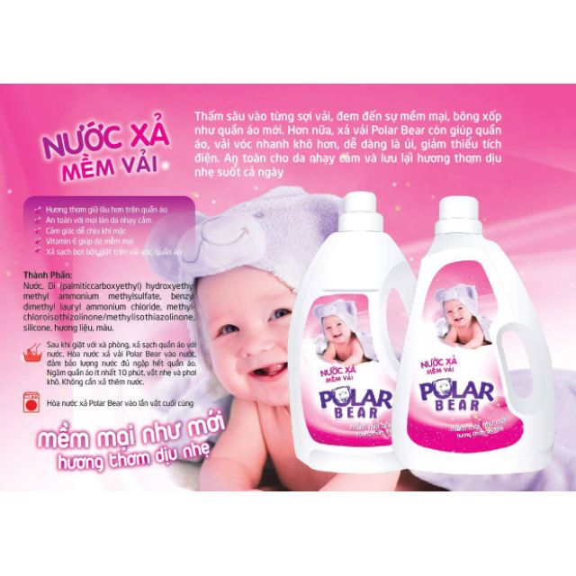 NƯỚC XẢ VẢI POLAR BEAR