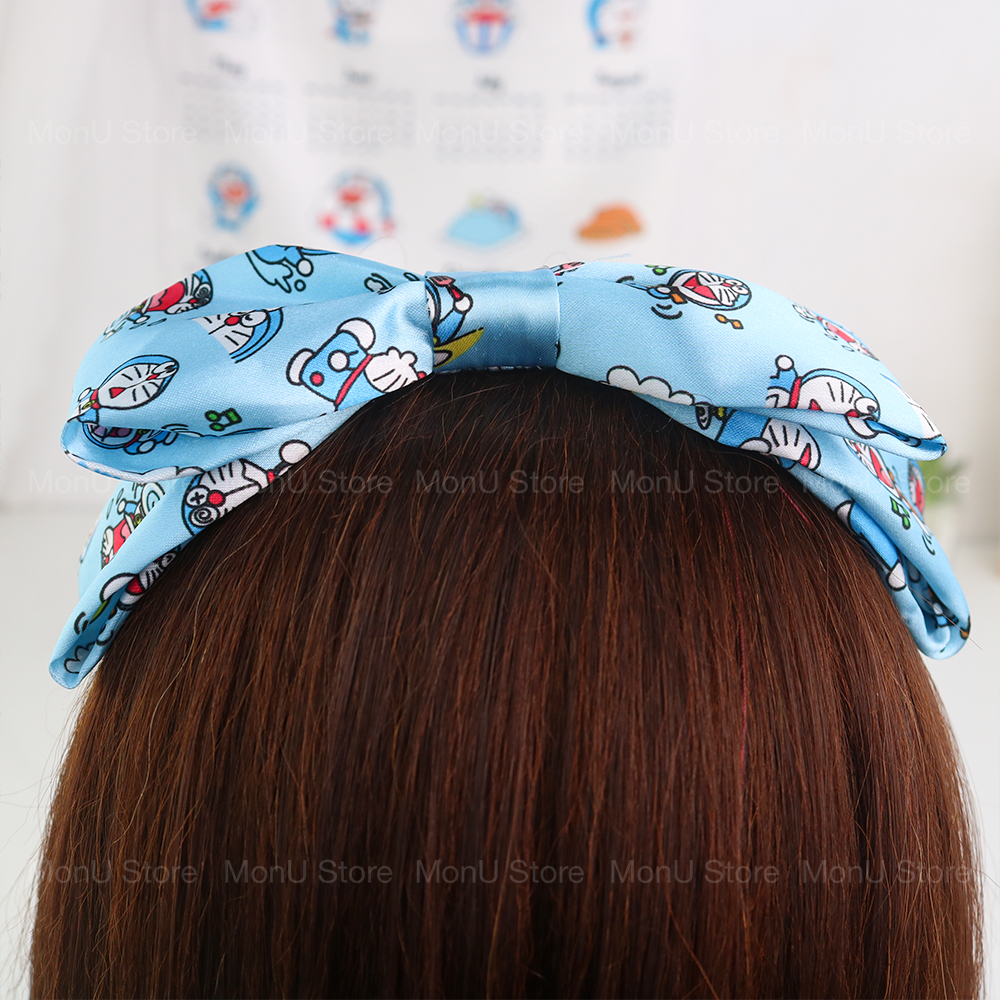 Cài tóc nơ vải lụa DORAEMON DOREMON dễ thương cute MON0214