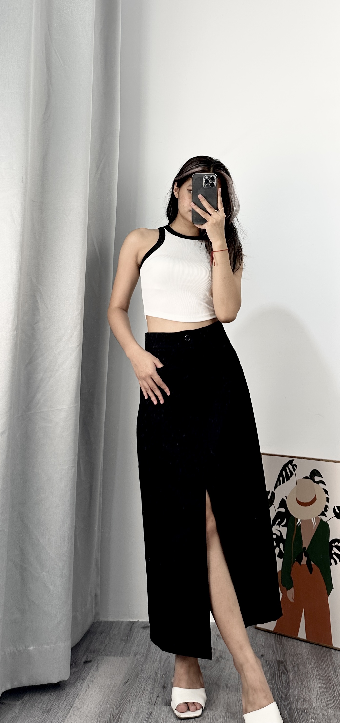 Chân váy dài xẻ tà HOTTREND