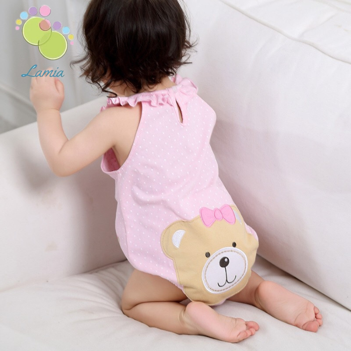 Bodysuit Hè Dễ Thương Cho Bé Gái Sơ Sinh