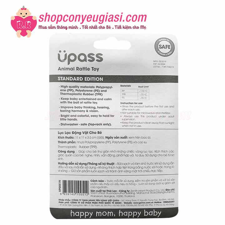 [HCM]Lục Lạc Động Vật Cho Bé Upass UP0051