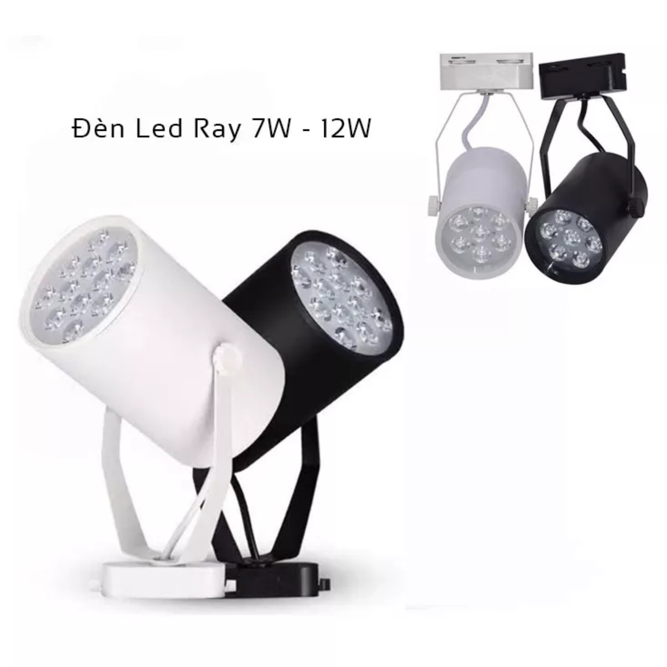 Đèn rọi thanh ray, Đèn rọi ray Led 12w cao cấp