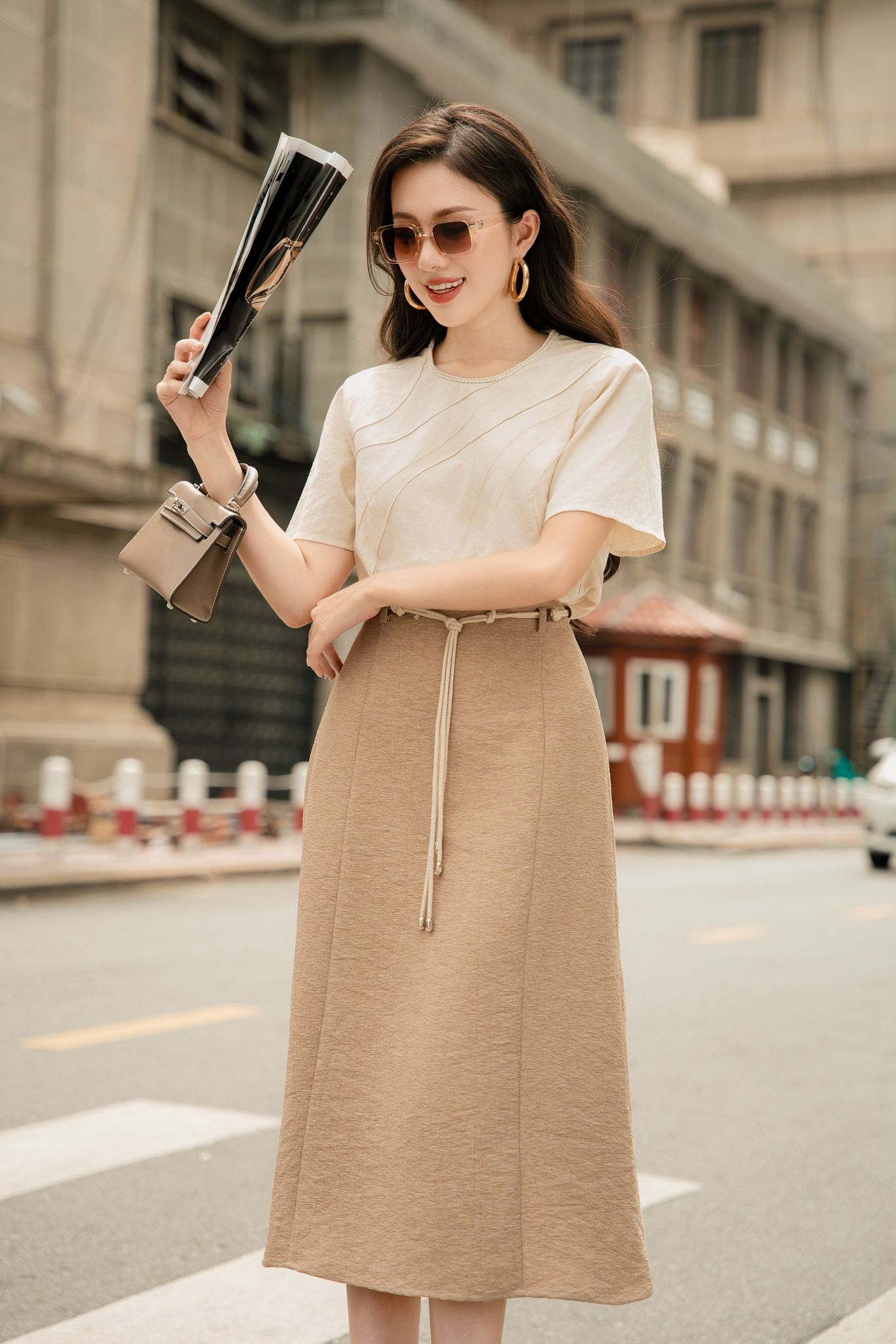 Voucher siêu sale 15% OLV - Chân váy Nicole Skirt