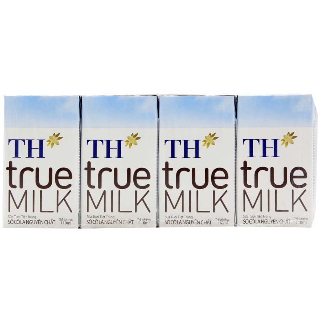 Lốc 4 Hộp Sữa TH True Milk Socola 110ml