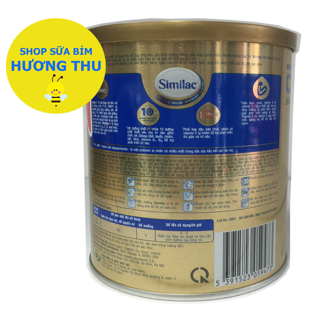 Sữa bột Similac Eye-Q 2 HMO 400g (dành cho Bé từ 6-12 tháng tuổi)