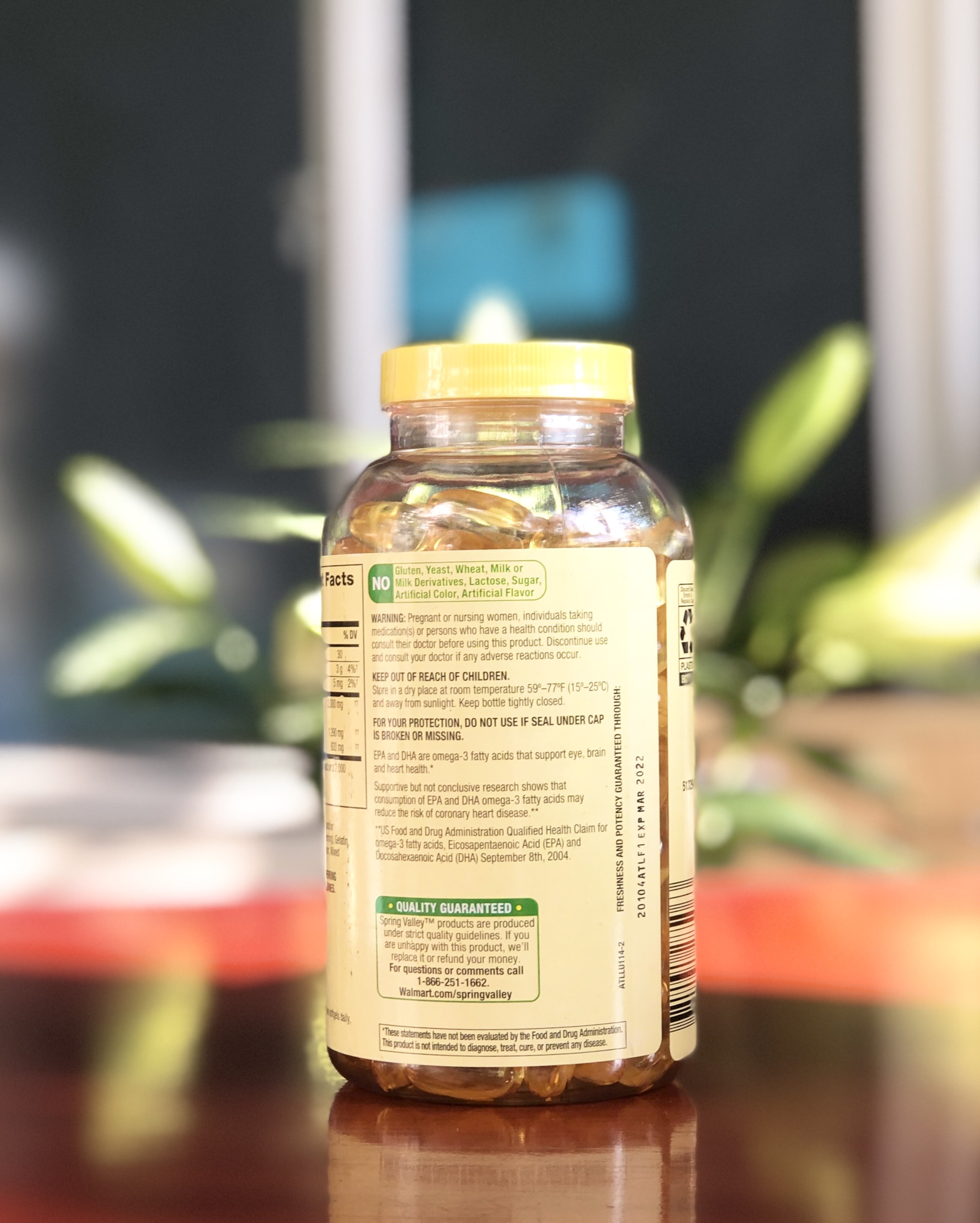 Dầu cá Omega 3 2000mg spring valley 180 viên