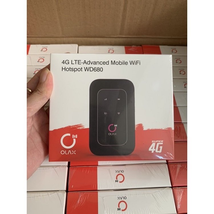 Bộ phát wifi olax tốc độ 4g 150mbps hỗ trợ tối đa 15 kết nối dùng sim đa mạng