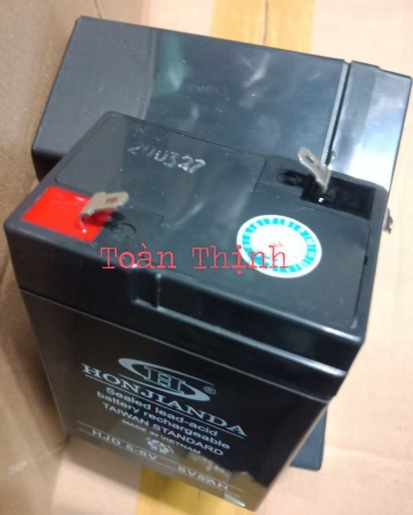 [HCM]Bình ắc quy khô 6v 5Ah Honjianda 1c