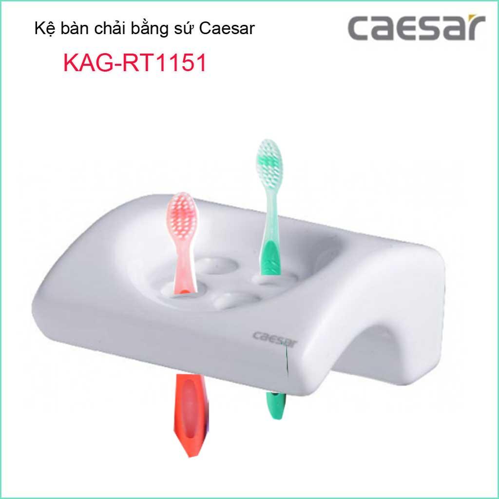 [HCM]Kệ ly bàn chải sứ Caesar KAG-RT1151 kệ kệ để bàn chải đánh răng dễ vệ sinh luôn trắng bóng