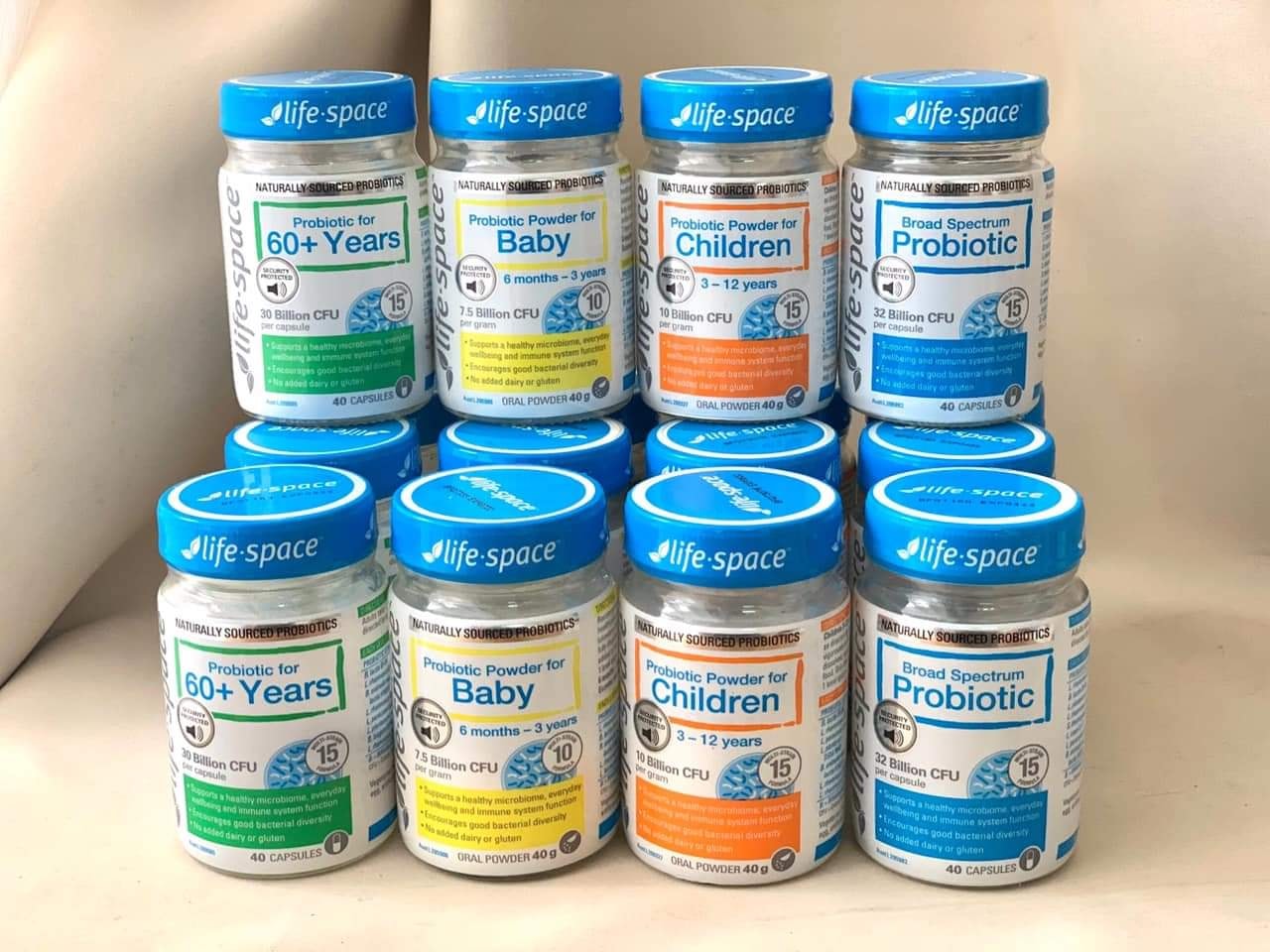 Men vi sinh Life Space Probiotic For 60+ Years 40 Capsules