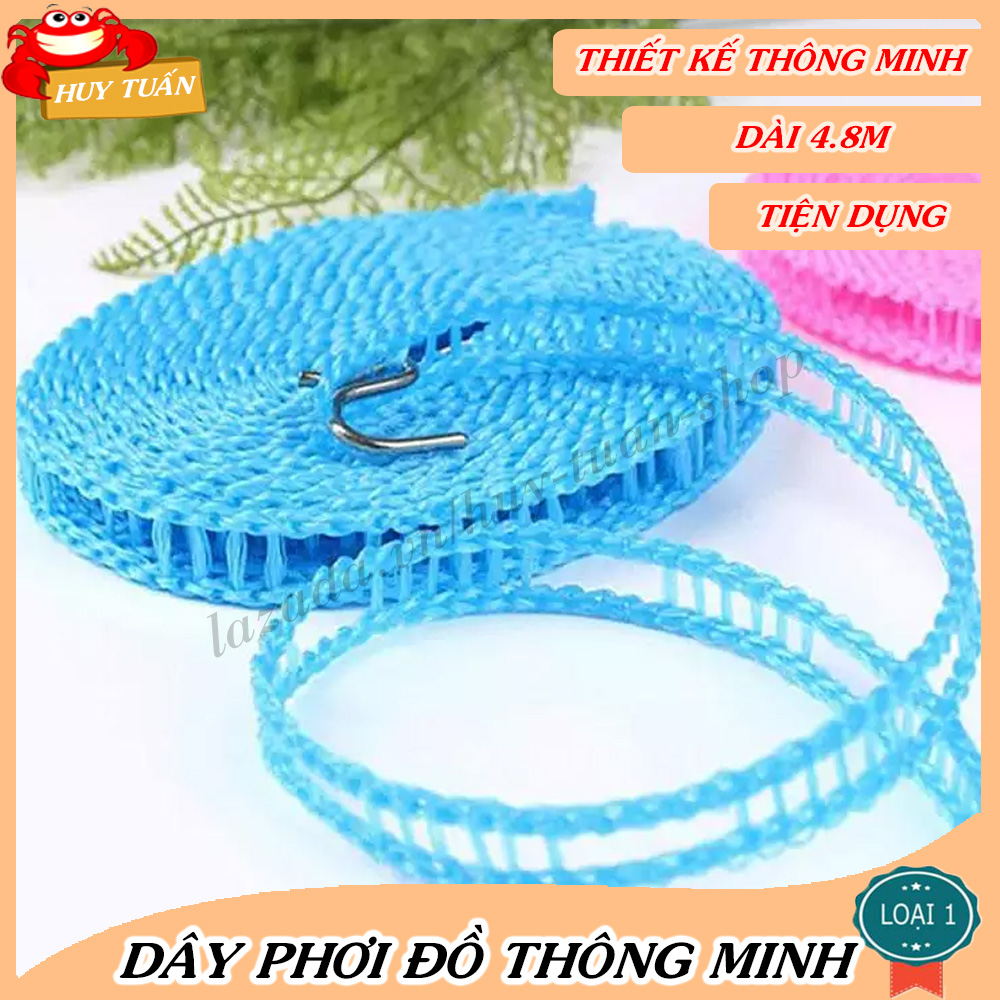Bộ 2 dây phơi đồ thông minh (Xanh dương)