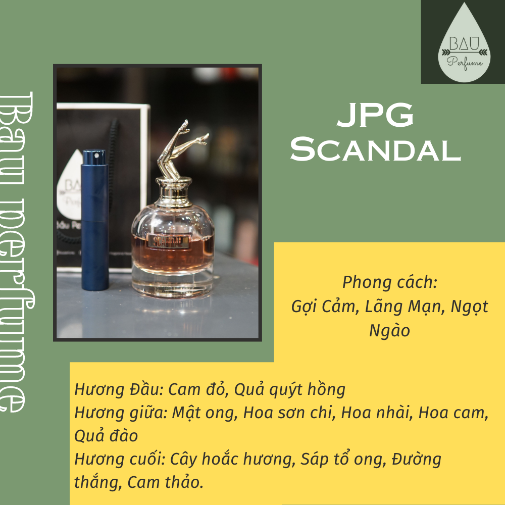 [chính hãng] nước hoa nữ Scandal _mẫu thử 10ml
