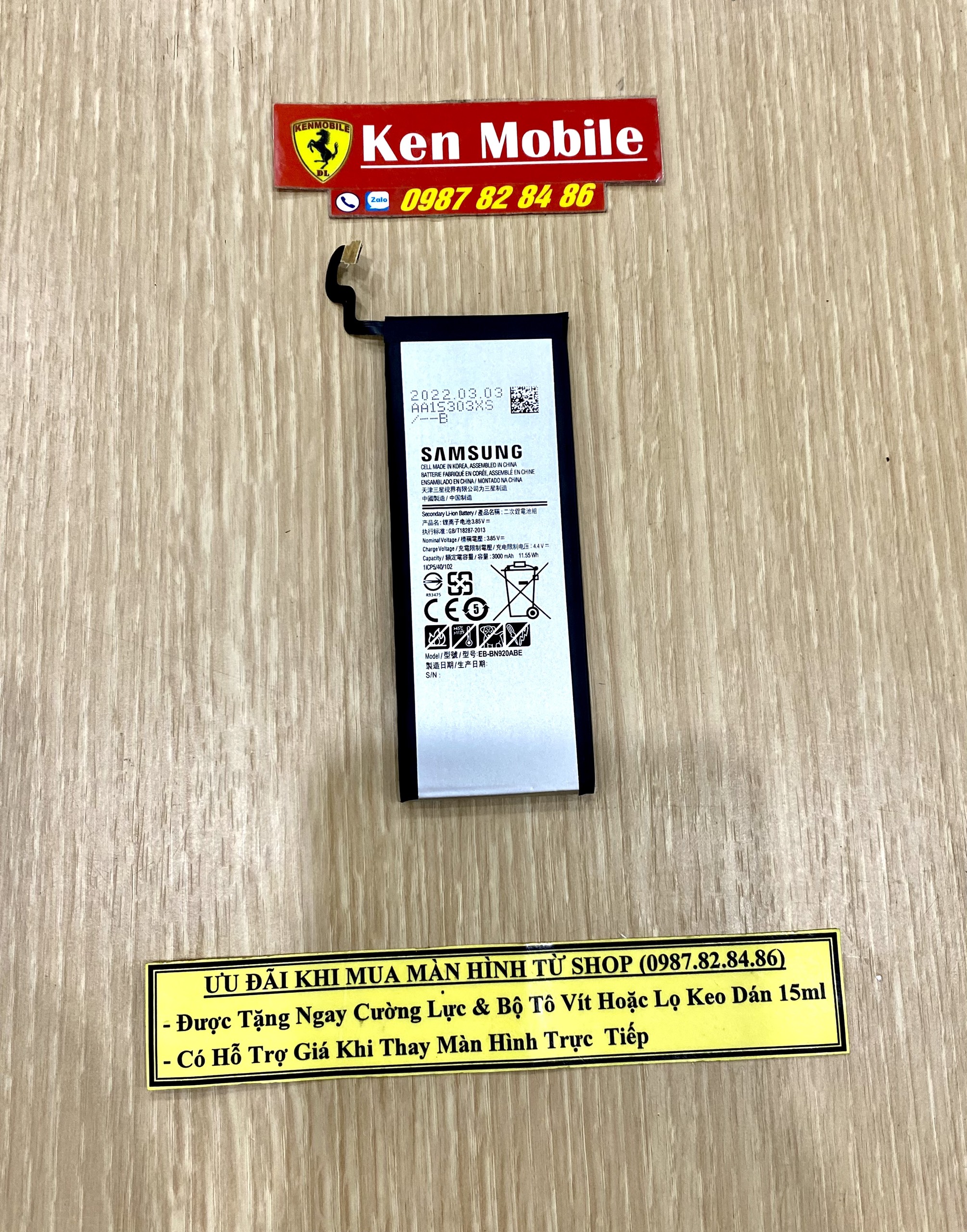 Pin ZIN SS Note 5 Model EB-BN920ABE