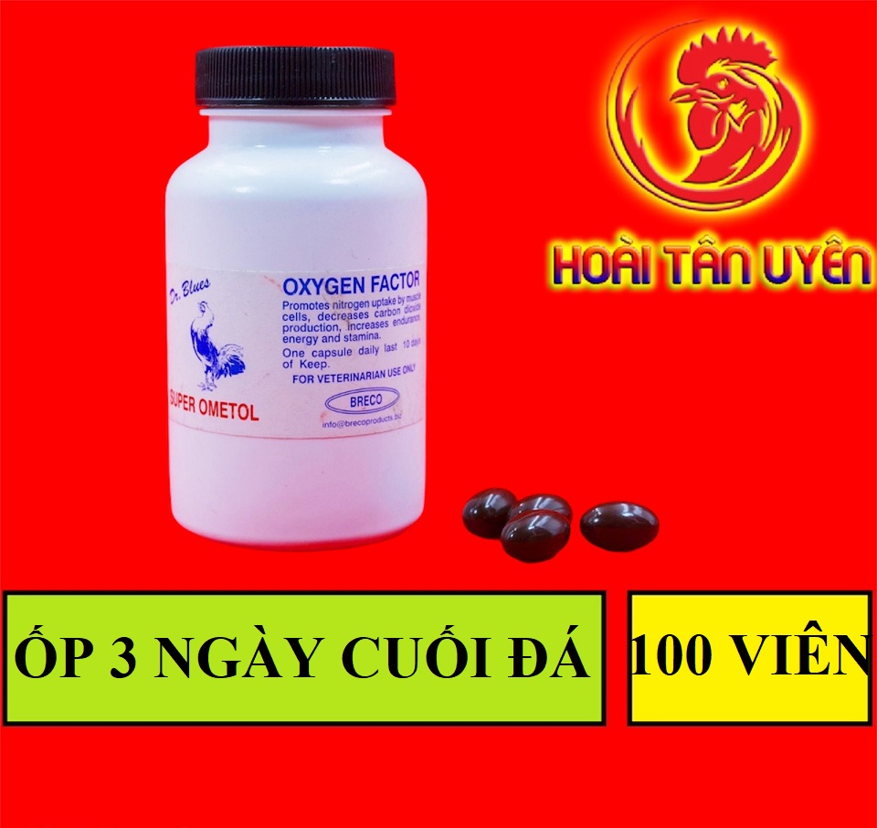 SUPER OMETOL dinh dưởng CAO CẤP dành cho gà đá 100 VIÊN