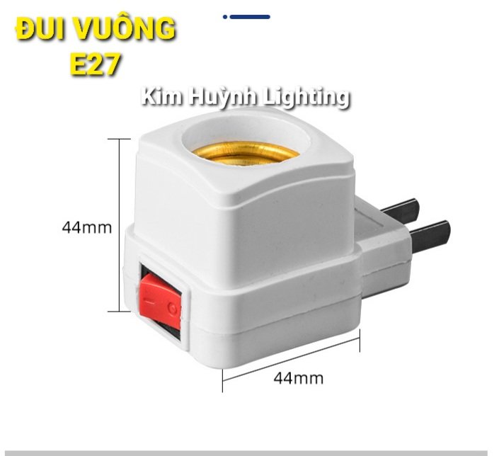 Đui bóng đèn, bộ dây đui đèn E27 có công tắc
