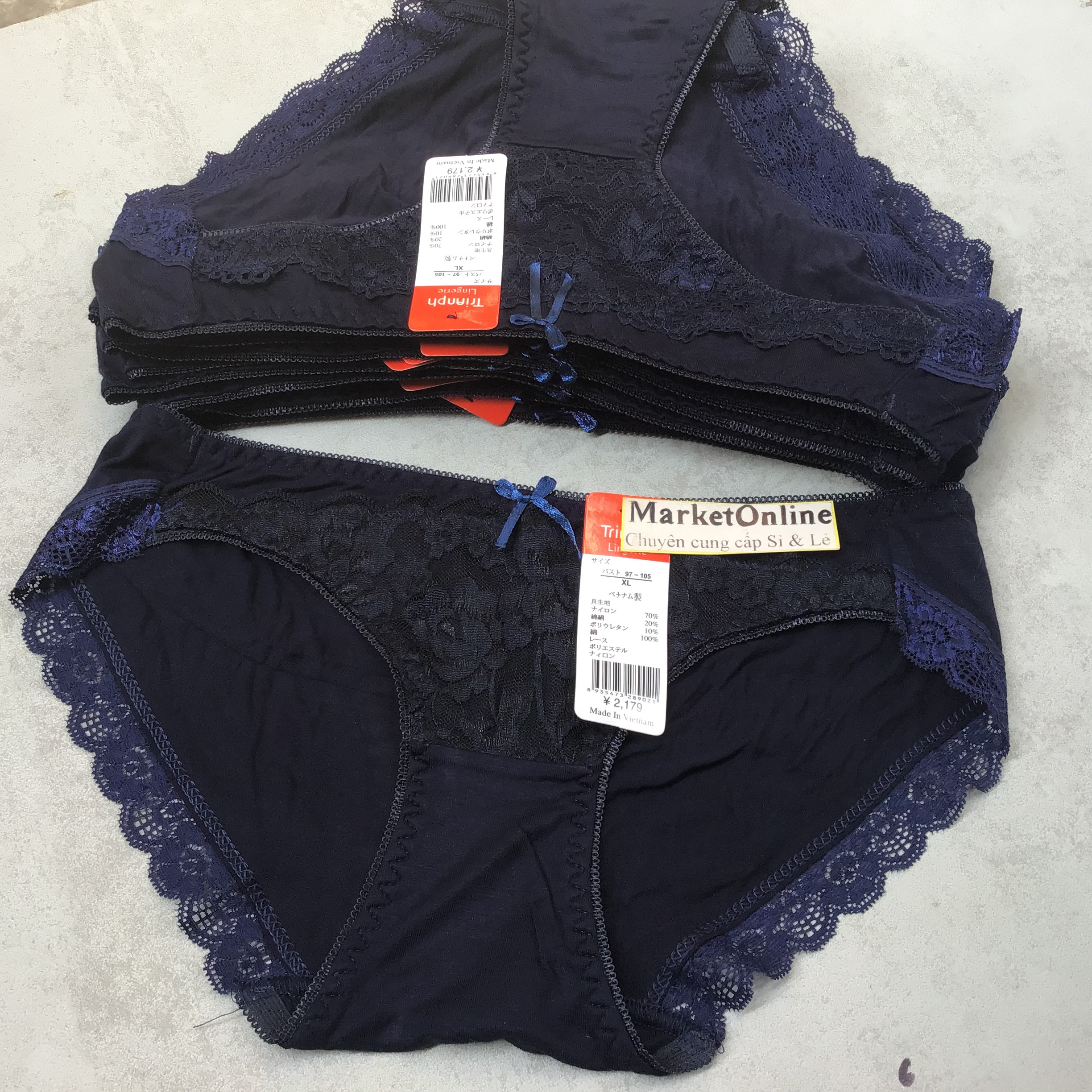 Combo 10 quần lót nữ cotton lụa phối ren cao cấp vn115 nhiều size nhiều màu siêu đẹp