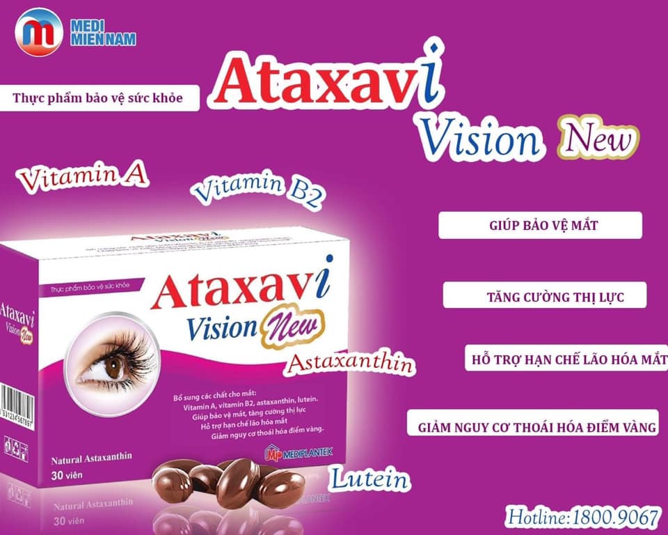 Viên bổ mắt ATAXAVI VISION NEW (hộp 30 viên)