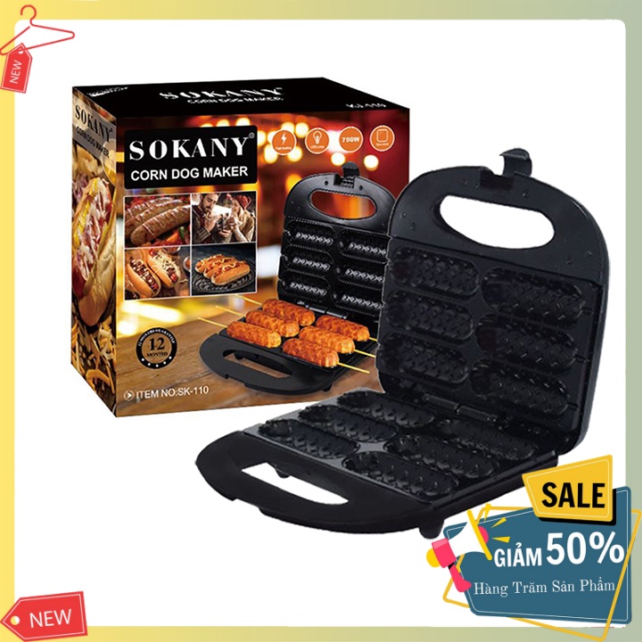 Máy làm bánh xúc xích, nướng xúc xích Sokany