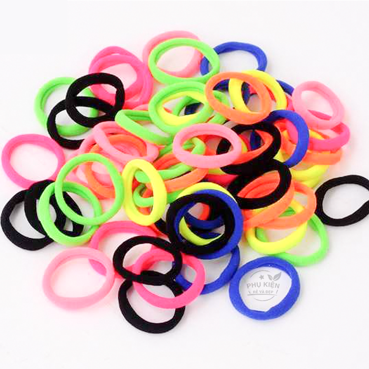 50 Chun Buộc Tóc Phối Nhiều Màu Cho Bé Gái