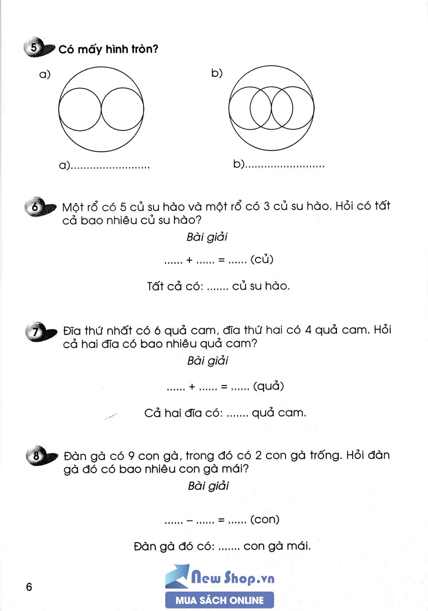 VỞ ÔN TẬP HÈ TOÁN - TIẾNG VIỆT LỚP 1 (BIÊN SOẠN THEO CHƯƠNG TRÌNH MỚI)