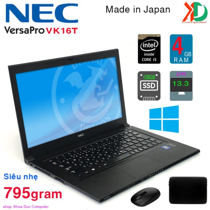 Laptop siêu mỏng siêu nhẹ Nhật Bản Nec VersaPro PC-VK16T Core i5-4200U, 4gb Ram, 128gb SSD, 13.3inch 2K HD