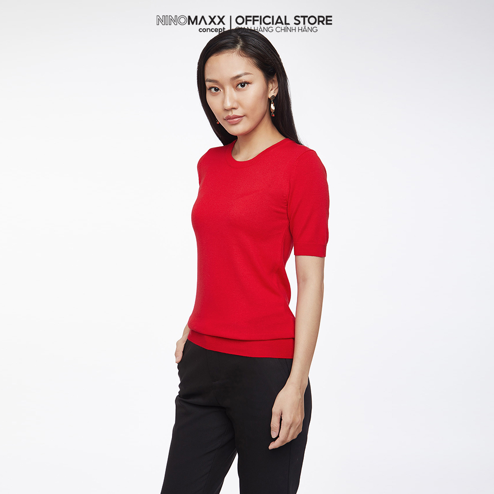 N&M Áo sweater Basic Nữ tay ngắn 1905013