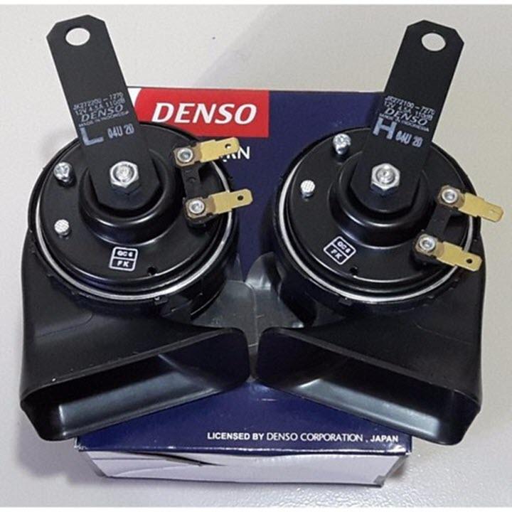 Bộ 2 còi sên denso - còi sên 12v lắp ô tô xe máy