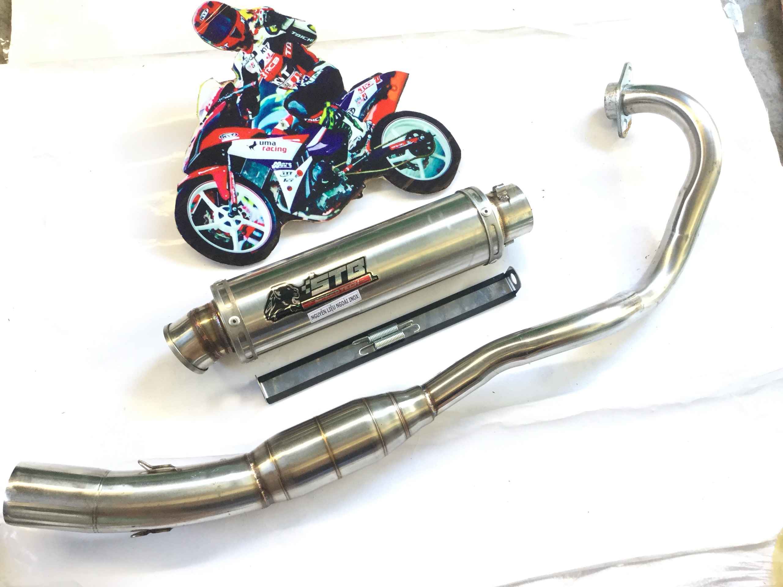 Pô stb inox 304 - cổ bầu inox exciter 150 ,,,,...,,,,.