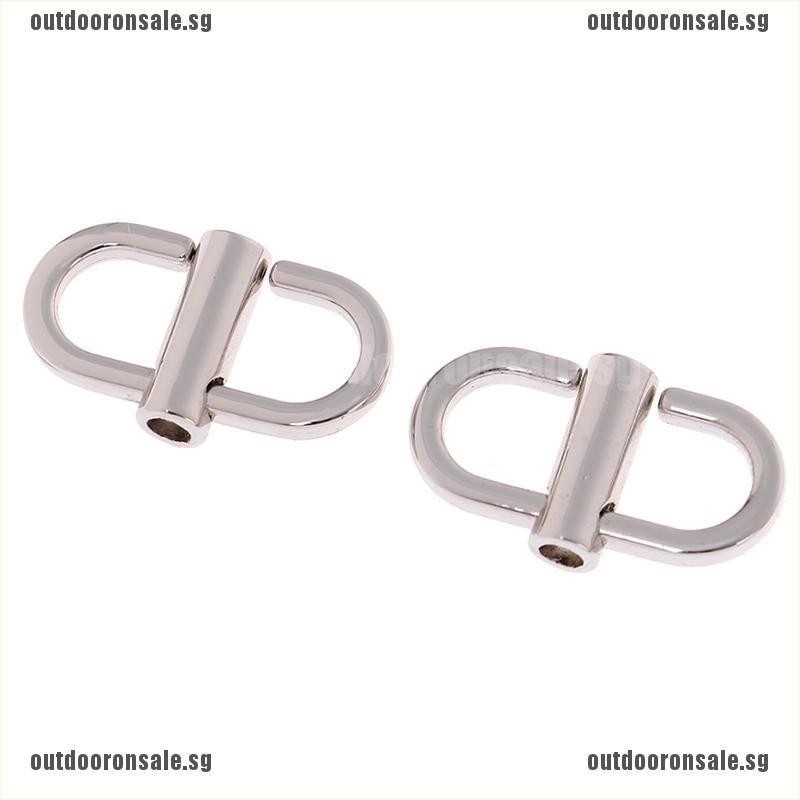 1Pair Adjustable Metal Buckles Chain Strap Bag Shorten Shoulder Ba
