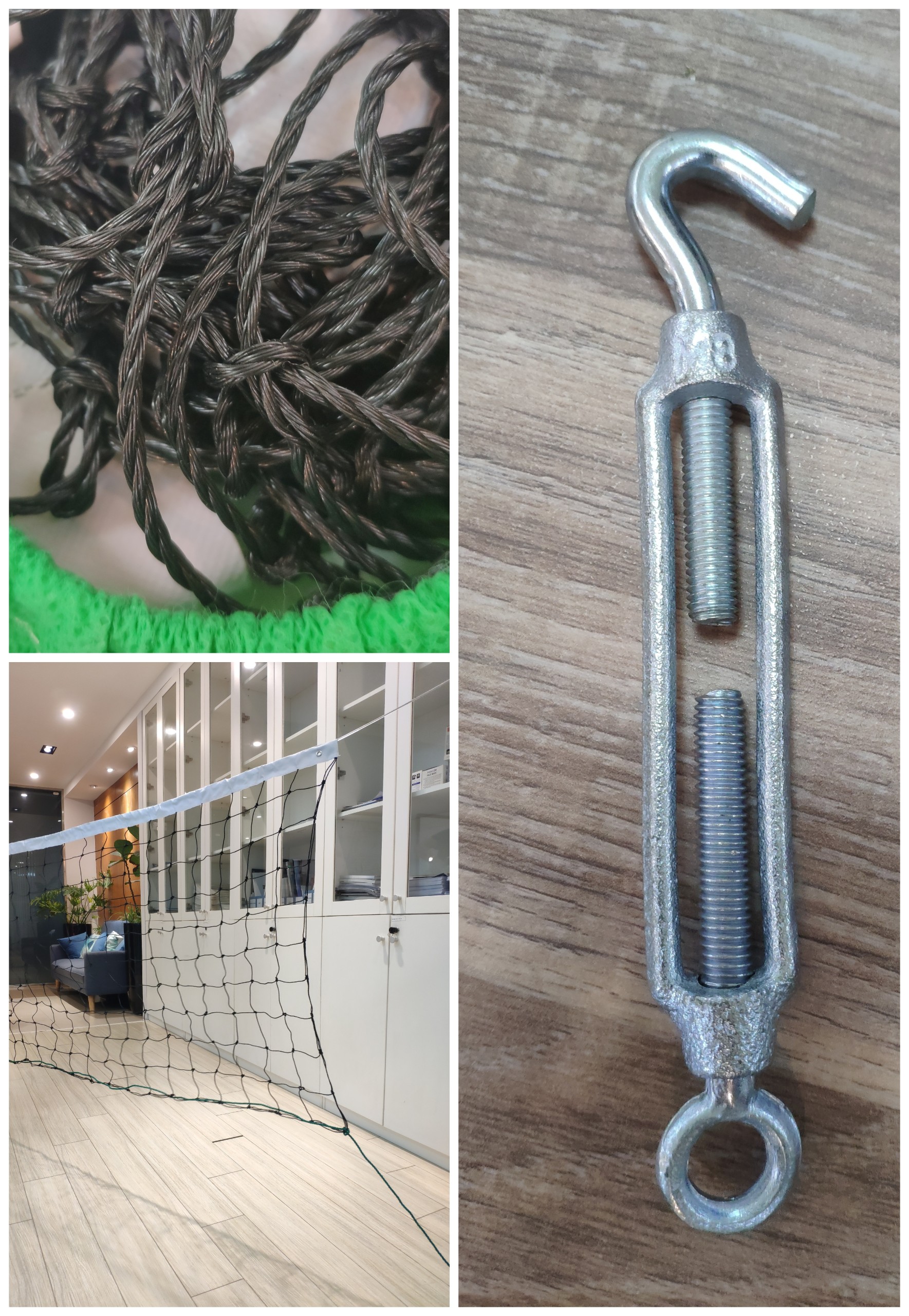 Lưới bóng chuyền da cáp Anh Việt (có cáp sắt + tăng cáp)