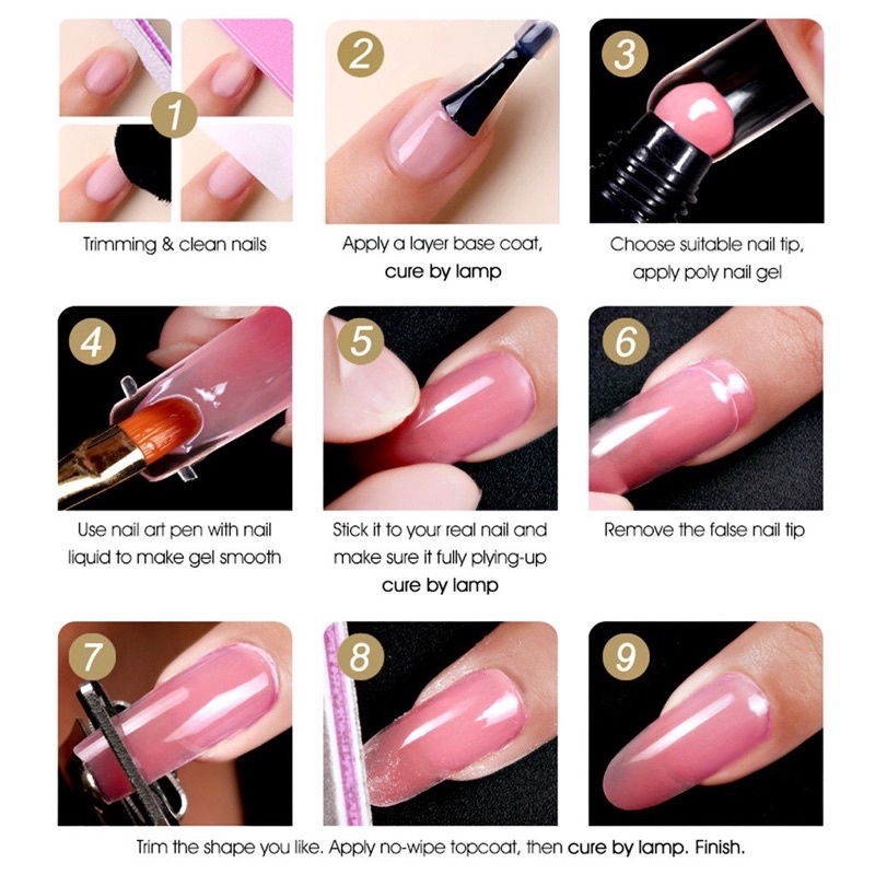 Gel gôm đắp móng tuýp lẻ đủ màu (HOT )