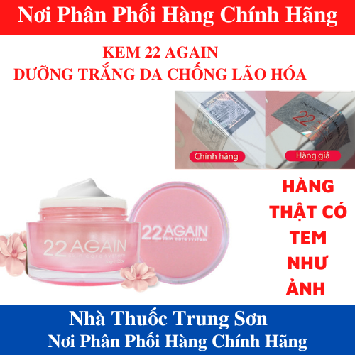 [HCM]Kem 22 Again Chống Lão Hóa Hàn Quốc Dưỡng Trắng Da Mặt Xóa Mờ Nám Tàn Nhang Xóa Mờ Vết Thâm Nếp Nhăn Chân Chim Vùng Mắt - TS001