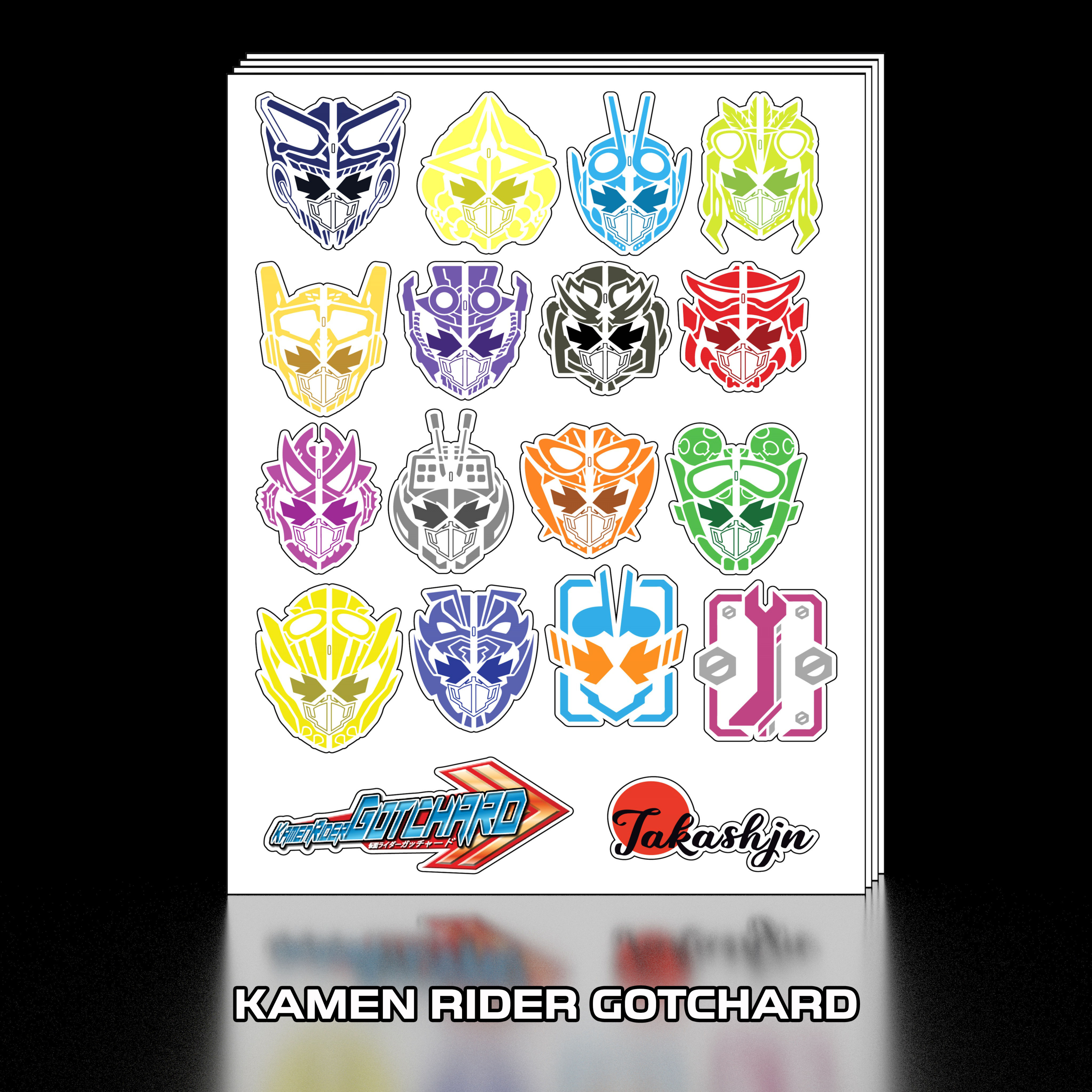 Sticker Decal dán Kamen Rider