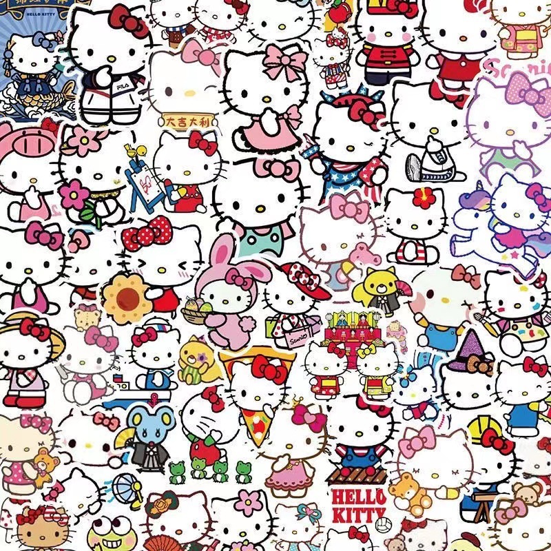 Set 50 Sticker Sanrio  dễ thương trang trí sổ